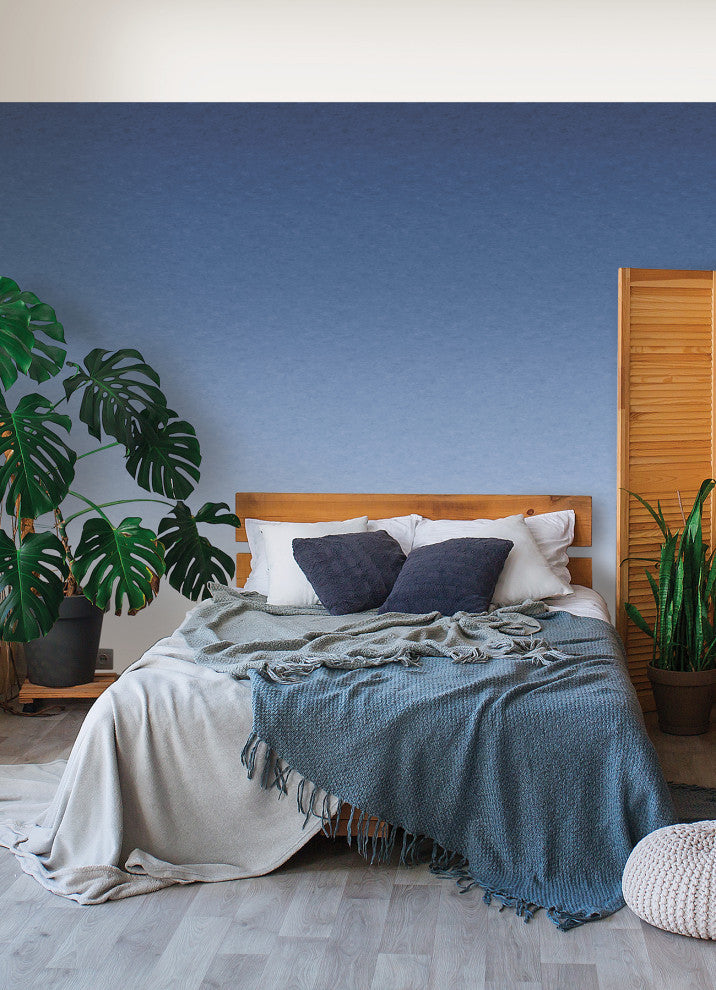 Blue Aura Ombre Peel & Stick Wallpaper Mural