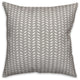 Gray Petal Pattern 18x18 Spun Poly Pillow