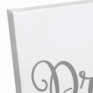 Dream On. Dreamer 12"x36" Canvas Wall Art, Gray