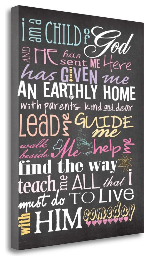 "I Am A Child Of God" By Jo Moulton, Giclee Print on Gallery Wrap Canvas