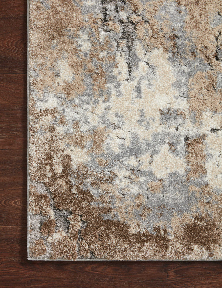 Loloi Theory Dove / Bark 9'-6" x 13' Area Rug