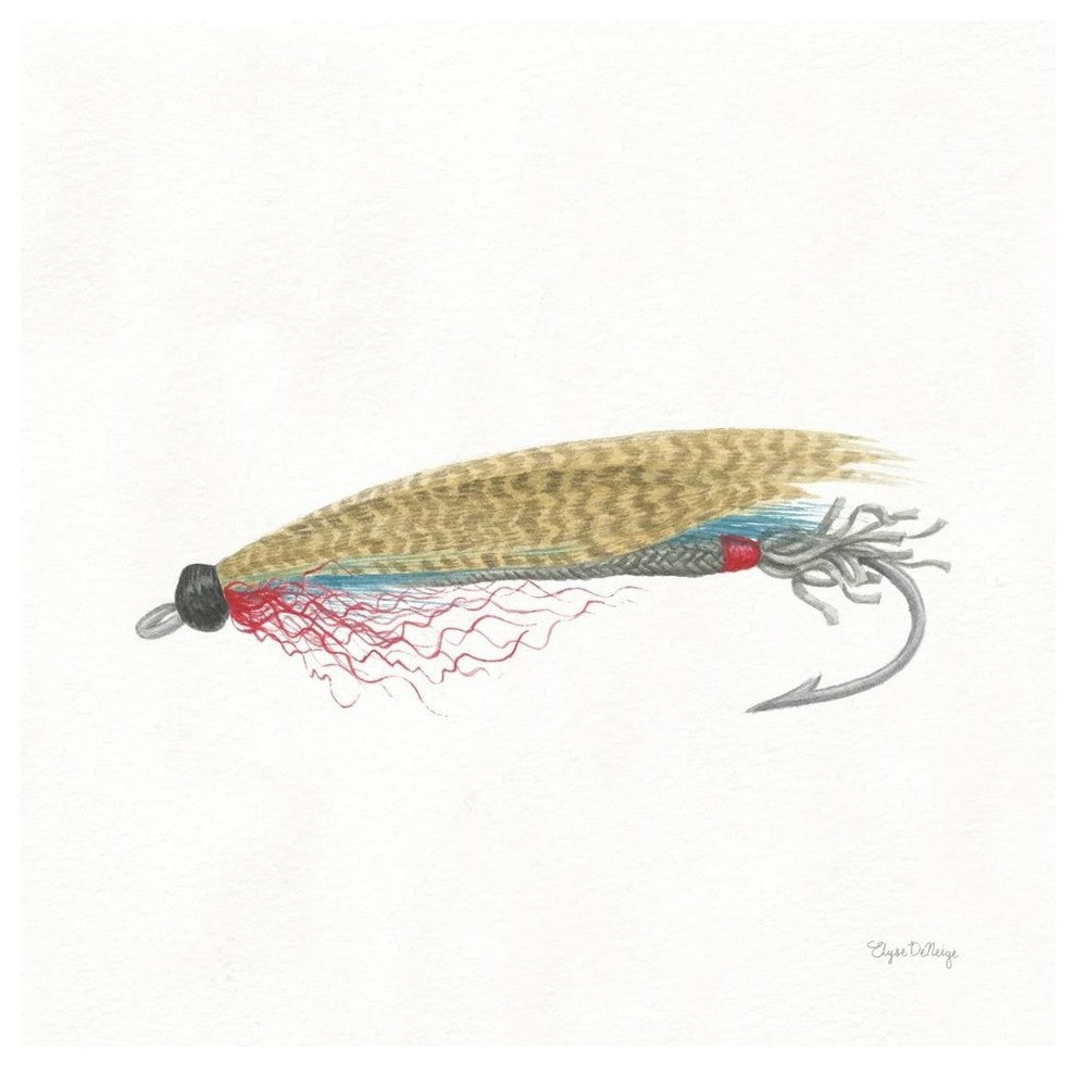 "Gone Fishin III" Digital Paper Print by Elyse DeNeige, 26"x26"