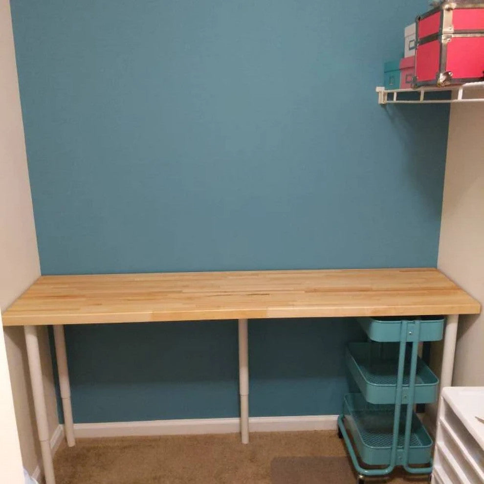 Custom Edge Grain Butcher Block Table Top, Island Top, Workbench, Desk Top, Maple, 30"x60"