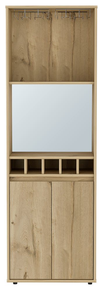 Bar Cabinet Tucson, Living Room, Light Oak