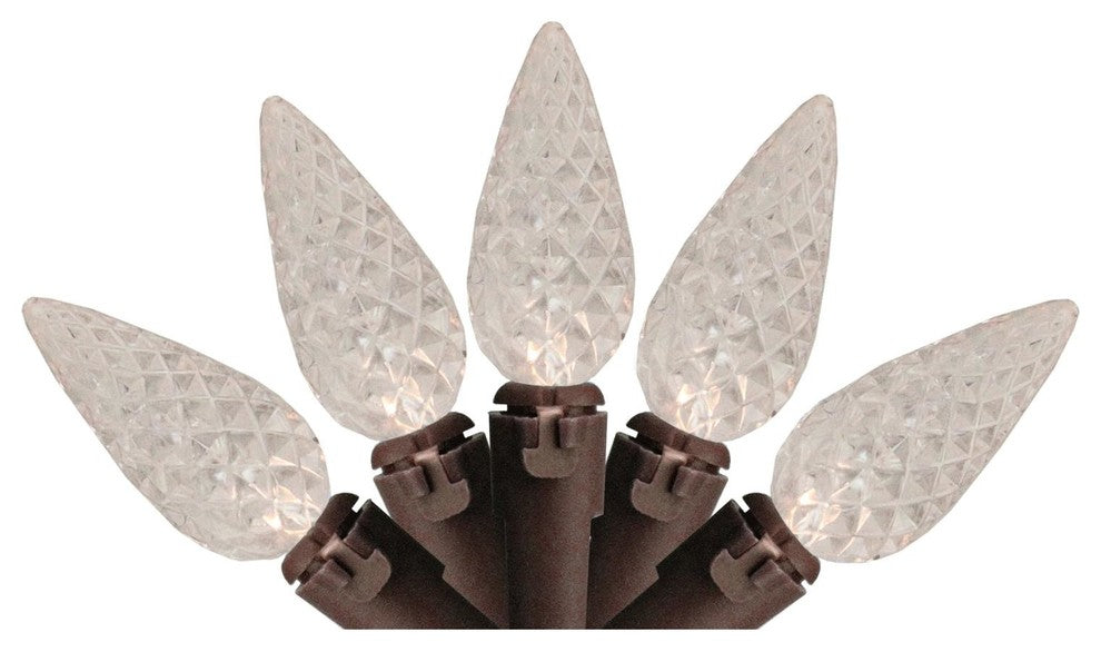Set of 70 White LED C6 Christmas Lights