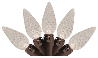 Set of 70 White LED C6 Christmas Lights