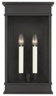 Cupertino 2-Light Outdoor Extra Large Wall Lantern Sconce Light, Textured Black
