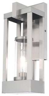 Livex Lighting Brushed Nickel 1-Light Outdoor Wall Lantern