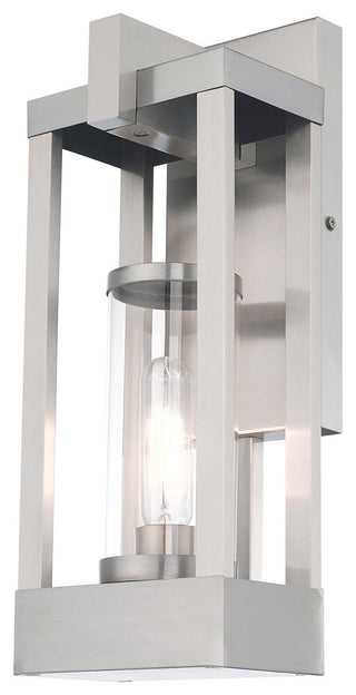 Livex Lighting Brushed Nickel 1-Light Outdoor Wall Lantern
