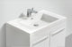 Aquamoon Ocean Modern Bathroom Vanity Set, White, 31 1/4", Milan Chrome Faucet
