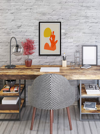 "Stone Squat" Framed Painting Print, 24x36