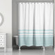 Blue Stripes 71x74 Shower Curtain