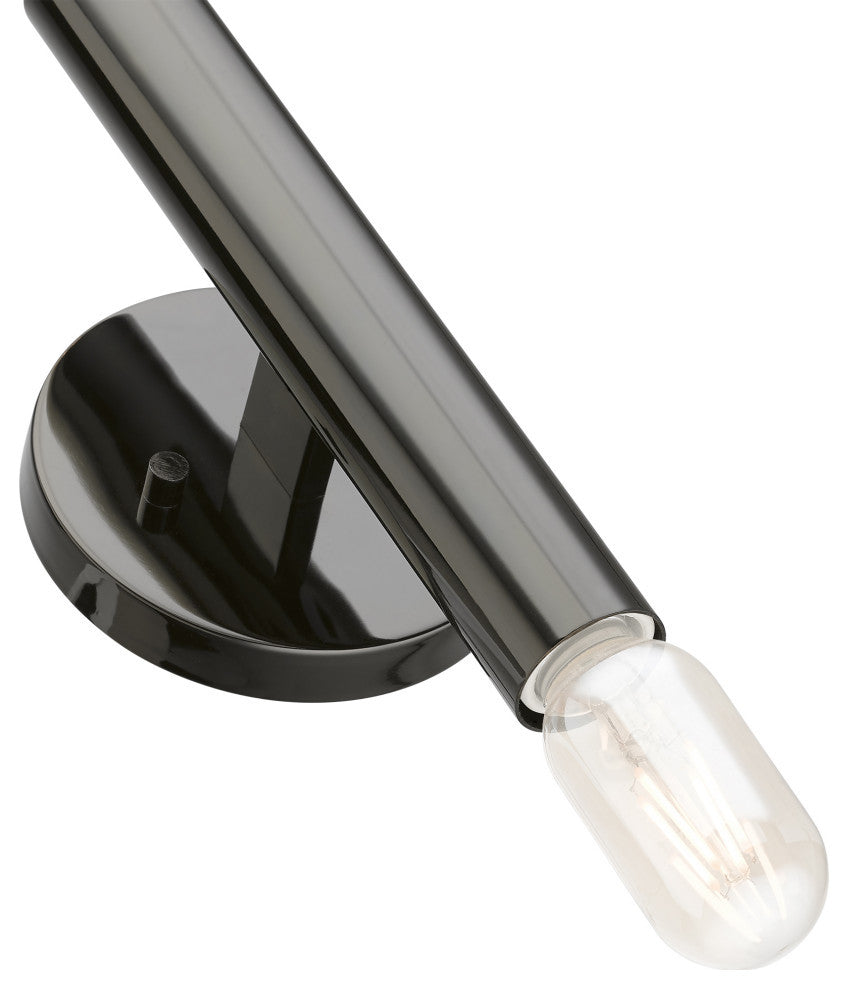 Copenhagen 2 Light Black Chrome ADA Sconce