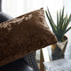 Crushed Velvet Pillow Cover 2 Piece Set, Carafe, 14" X 26"