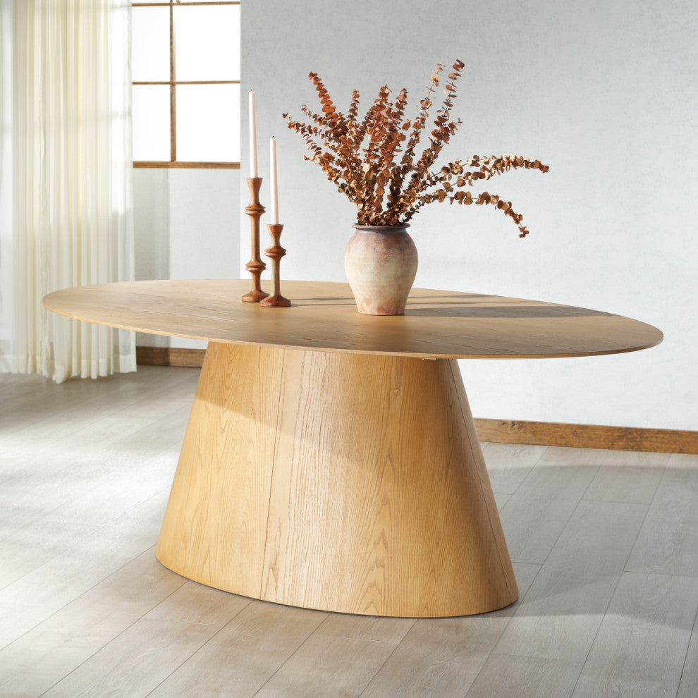Safavieh Couture Owyn Oval Wood Dining Table, Natural