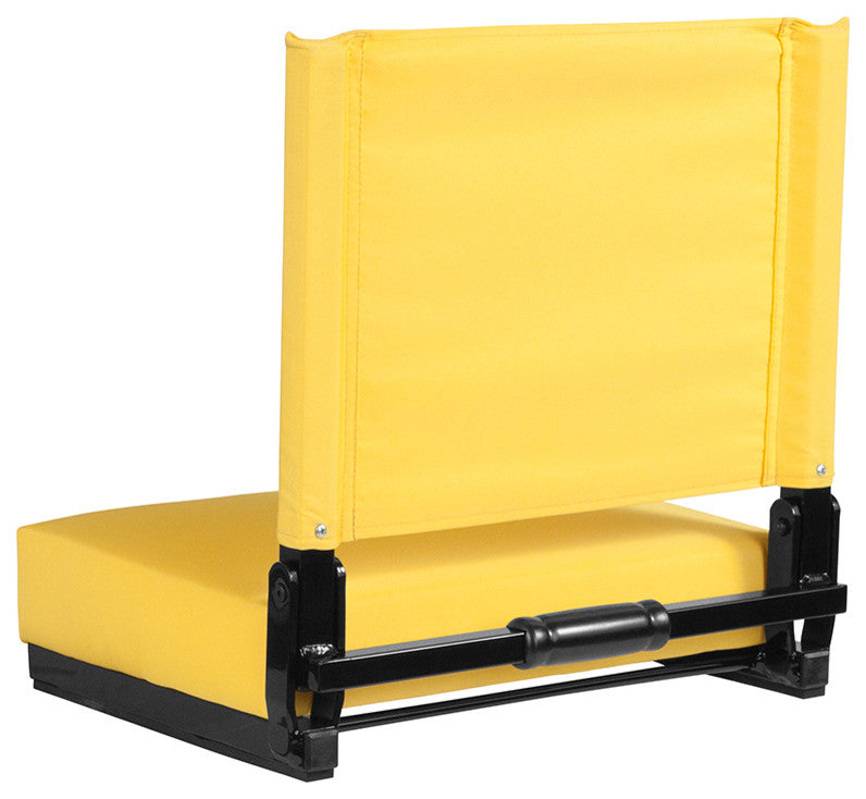 Grandstand Comfort Seats by Flash with Ultra-Padded Seat, Yellow