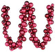 Vickerman N191221 6'' Berry Red Assorted Ornament Ball Christmas Garland