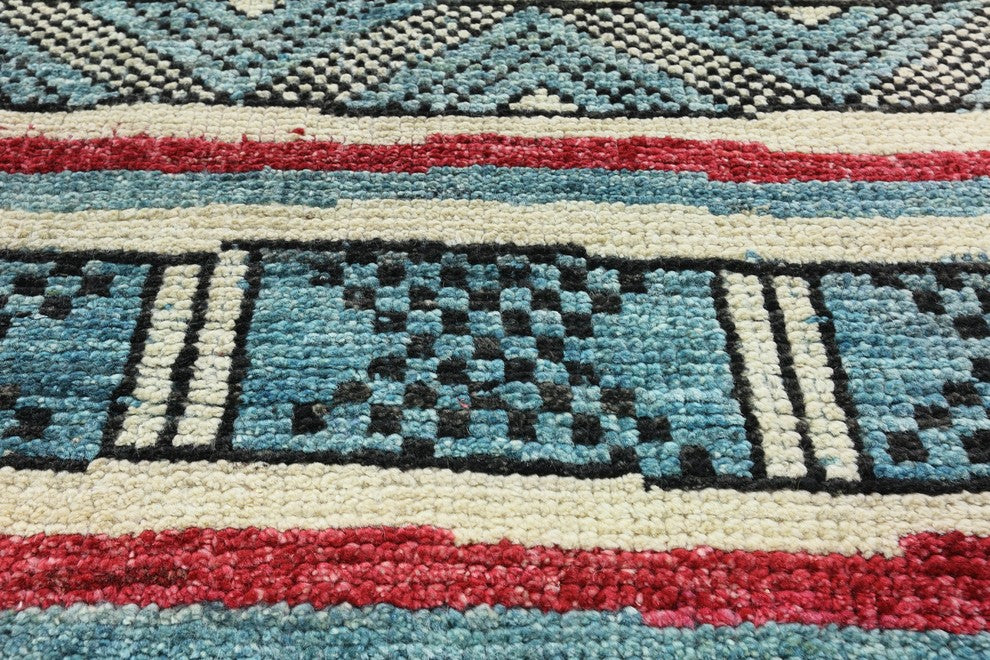 4x6 Hand Knotted Oriental Navajo-Design Moroccan Area Rug, P5125