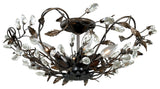 Vaxcel Jardin 19" Semi-Flush Mount, Architectural Bronze