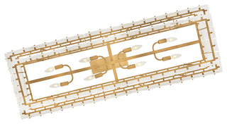 Fredrick Ramond Simone Medium Eight Light Linear, Burnished Gold