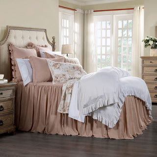 3 Piece Luna Bedspread Set, Blush, King
