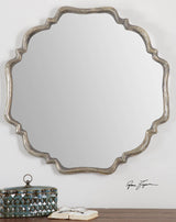 Uttermost 12849 Valentia 33" Diameter Circular Framed Bathroom - Oxidized