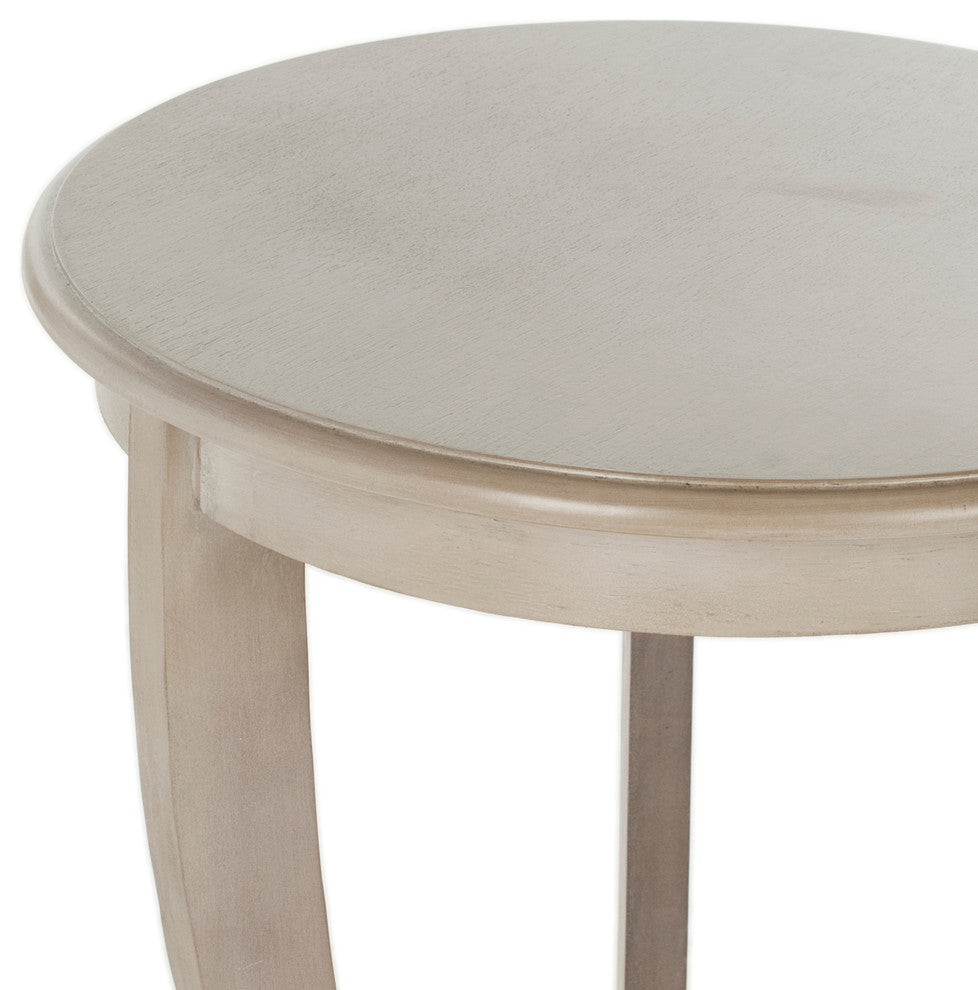 Safavieh Mary Pedestal Side Table, Vintage Gray