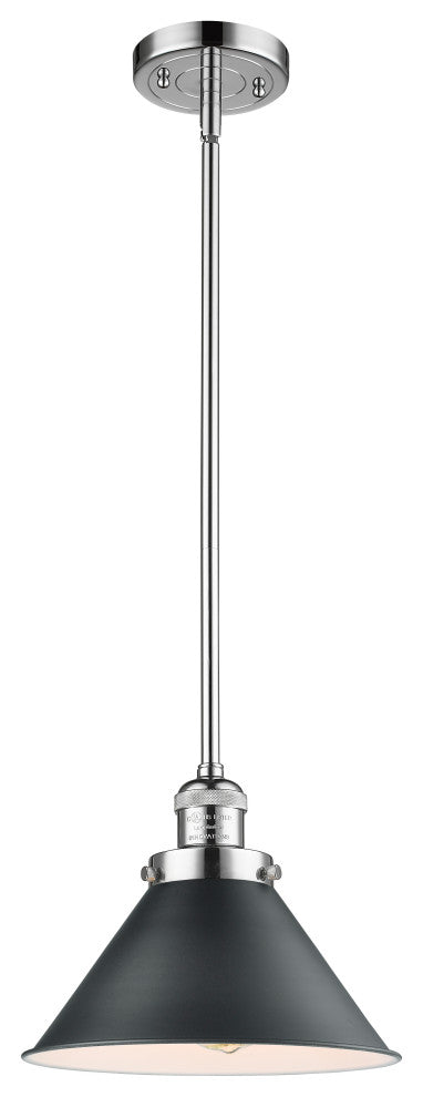 INNOVATIONS 201S-PC-M10-BK-LED 1-Light Mini Pendant Polished Chrome