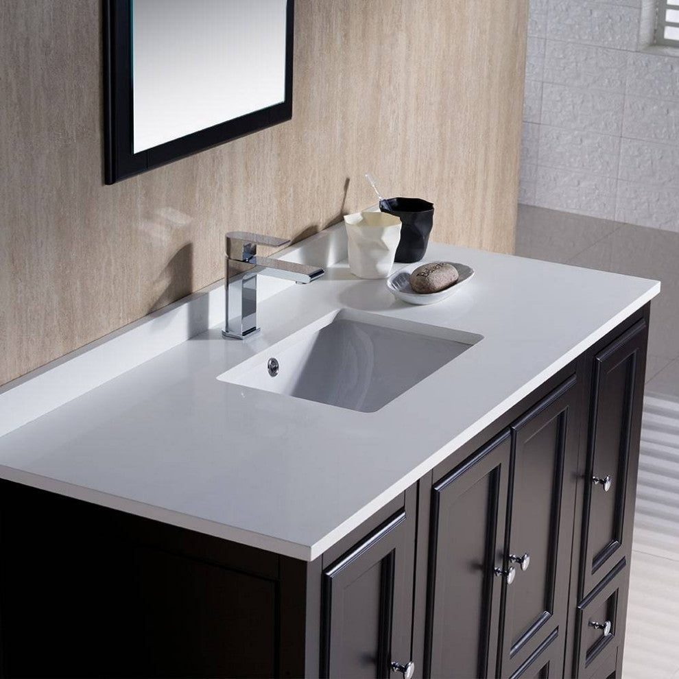 Fresca FVN20-122412ES Oxford 48" Espresso Traditional Bathroom Vanity