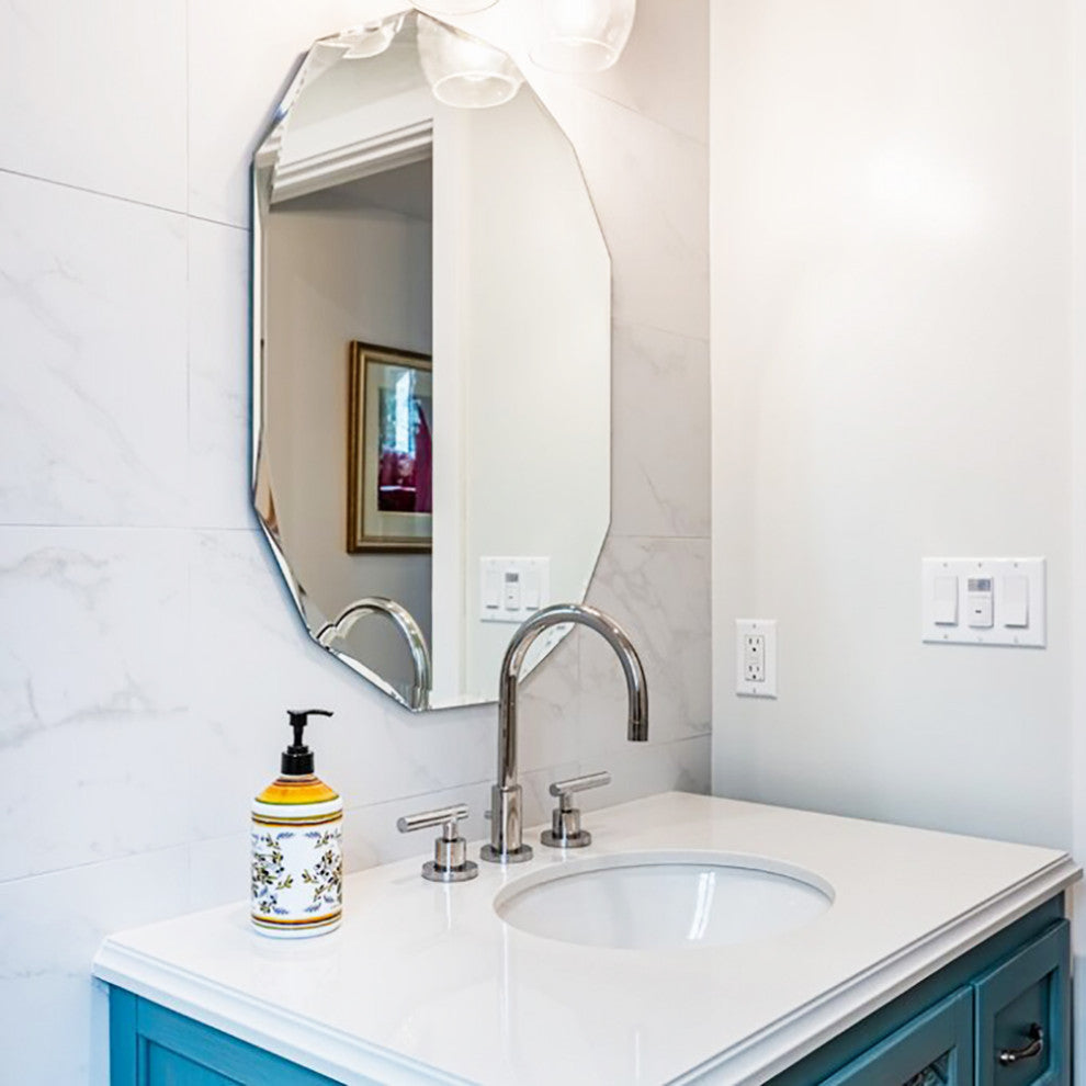 Diamond Bathroom Mirror, 23.6" X 31.5"