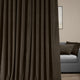Signature Java Doublewide Blackout Velvet Curtain Single Panel, 100"x120"