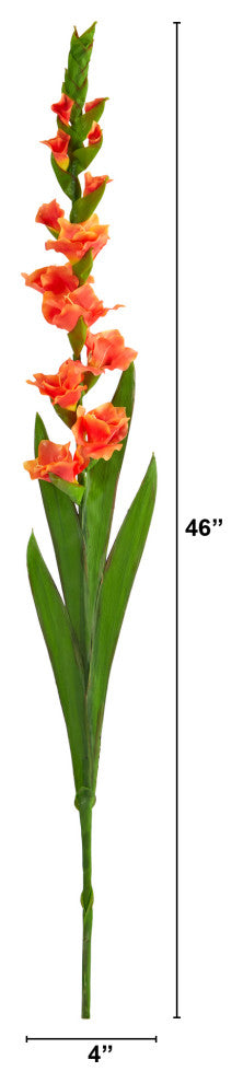 46" Gladiolus Artificial Flower, Set of 3