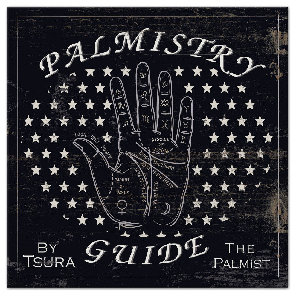 Palm Reading Guide 3 20"x20" Canvas Wall Art