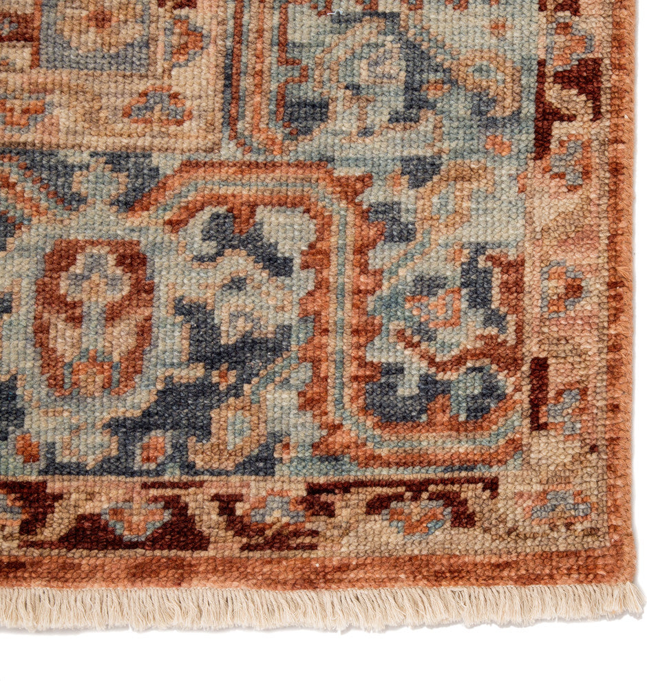 Jaipur Living Elyas Knotted Medallion Pink/Blue Area Rug, 7'10"x10'10"