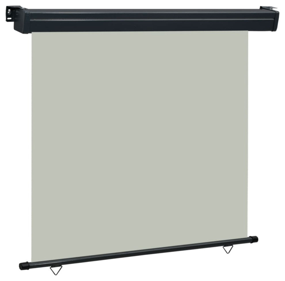 vidaXL Balcony Side Awning 63"x98.4" Gray