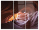 "Cave in Antelope Canyon" Photo Metal Wall Art, 3 Panels, 36"x28"