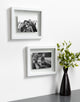 Gallery Float Glass Picture Frame Set, Black 8x10 Float, White, 8x10 Float