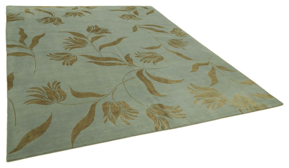 Rug N Carpet - Handmade Oriental 8' 0'' x 10' 1'' Wool Oushak Area Rug