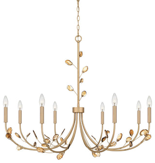 Quoizel HEI5040 Heiress 8 Light 40"W Taper Candle Style - Bronze Gold