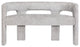 Gwen Modern Luxury Jacquard Fabric Upholstered Sculpture Bench