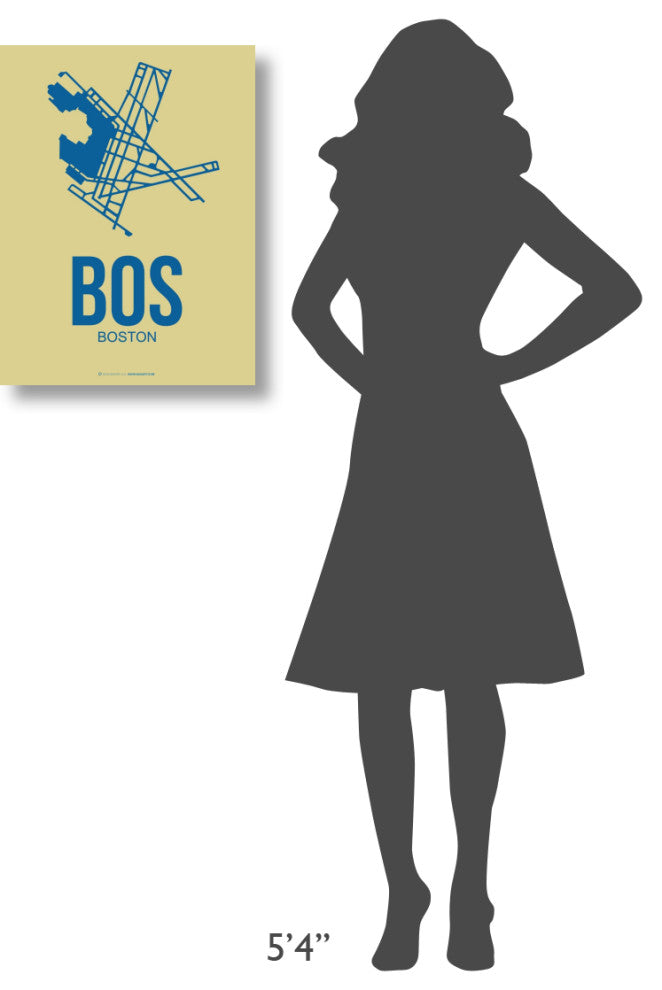"BOS Boston Poster 3" Fine Art Print