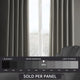 Italian Faux Linen Curtain Single Panel, Taupe Grey, 50"x84"