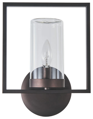 Daniel 1-Light Rubbed Bronze Outdoor/Indoor Wall Sconce 13"