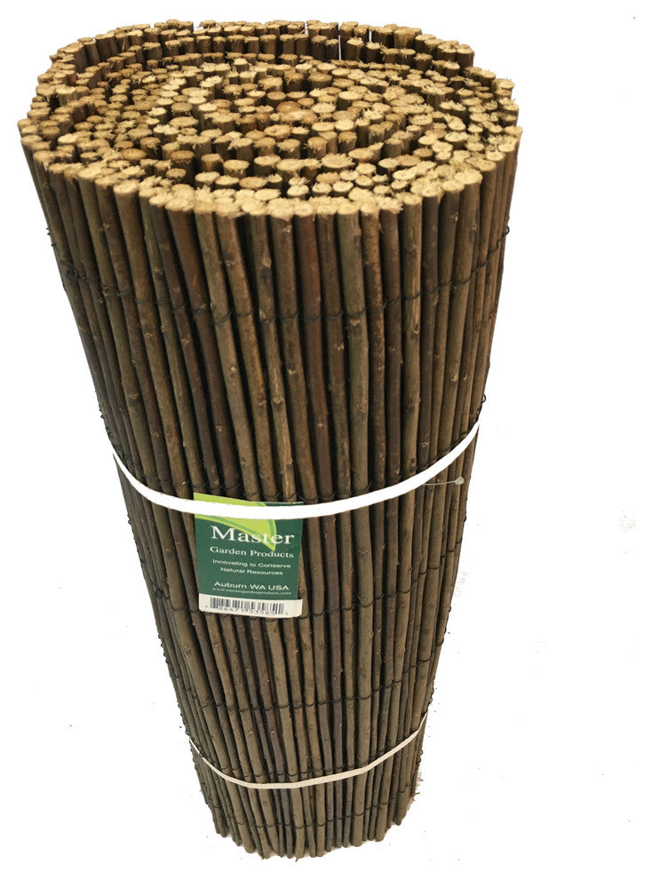 Rolled Willow Border Fence, 22"h