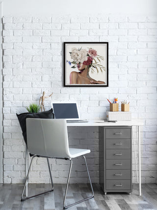 "Time Changes Everyone" Framed Painting Print, 12x12