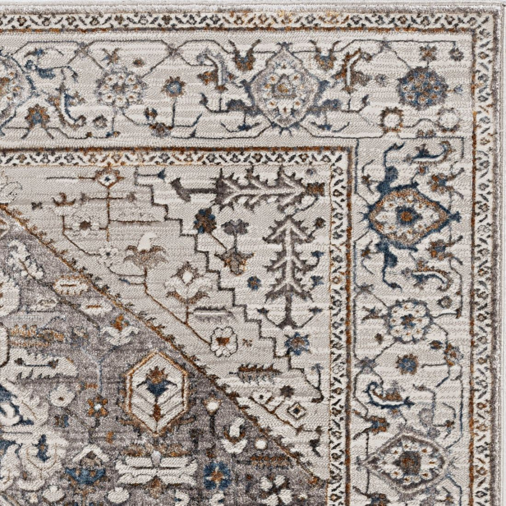 KAS Inspire 7501 Gray Parisian Area Rug, 5'3"x7'7"