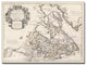 ''Map of Canada or New France'' Canvas Art by Guillaume Delisle