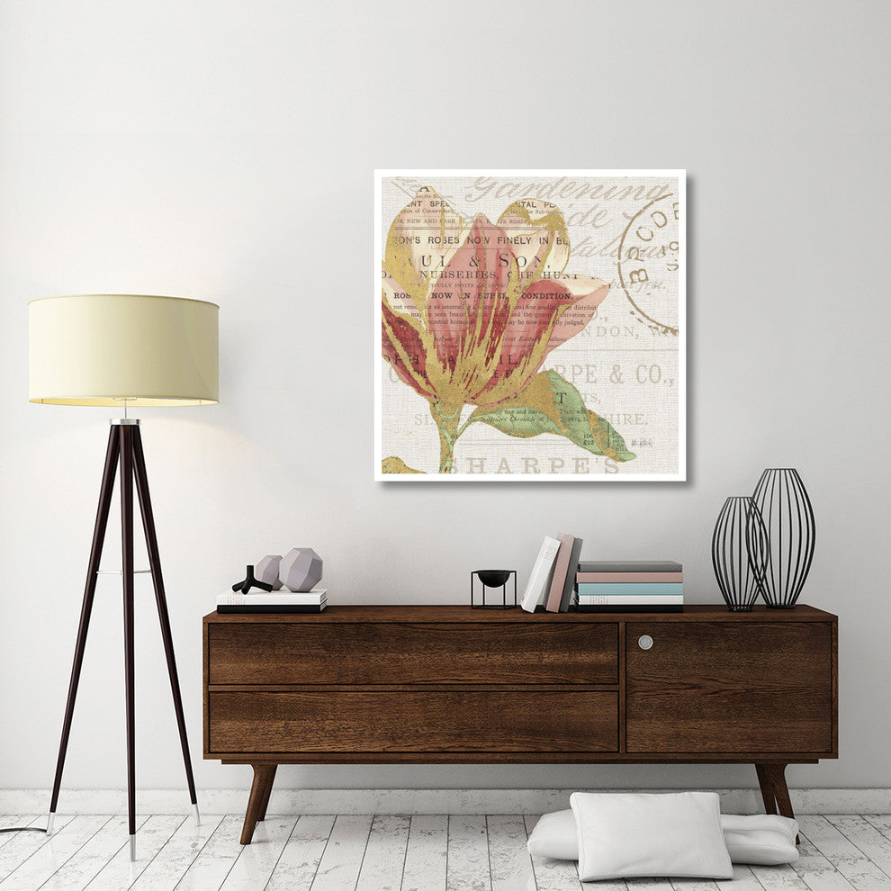 "Bookshelf Botanical III" Digital Paper Print by Katie Pertiet, 42"x42"