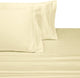 Soft 100% Microfiber Solid Pillowcases, Set of 2, Ivory, King