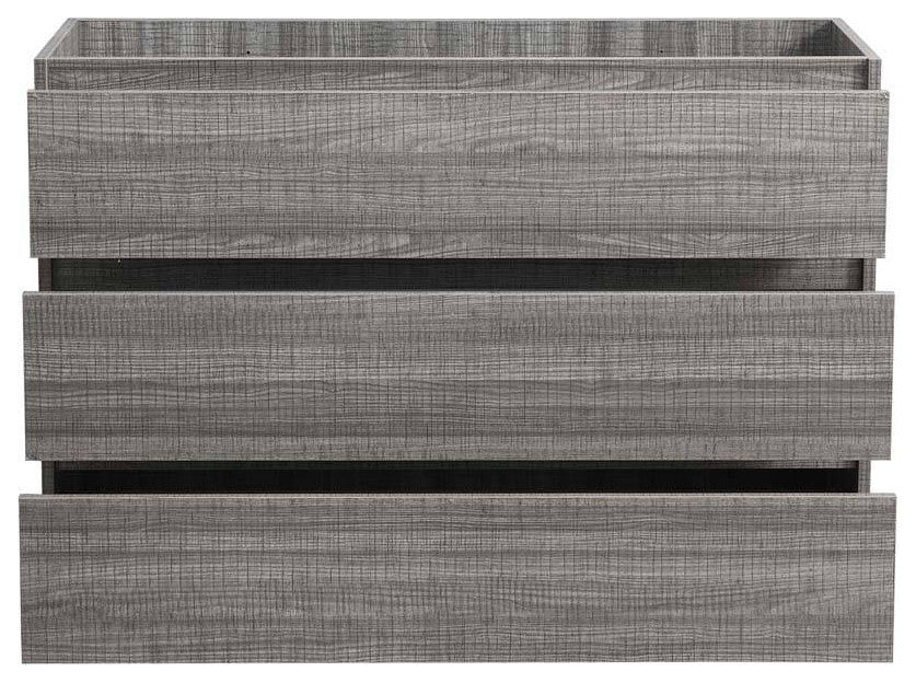 Fresca FCB9348HA Lazzaro 48" Glossy Ash Gray Free Standing Bathroom Cabinet